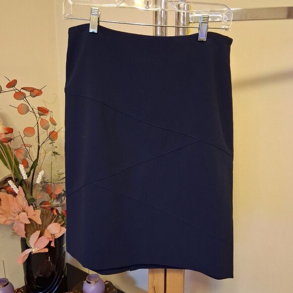 NWOT mac & jac 2 Piece Office Lady Business Suit Blue Blazer & Skirt M 10 - Picture 15 of 16